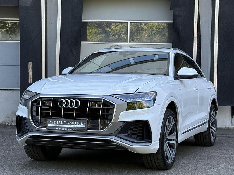 Gletscherweiã metallic Gebraucht 2018 Audi Q8 S-Line SUV | 52.890 € (Fairer Preis) - Bild 1/4