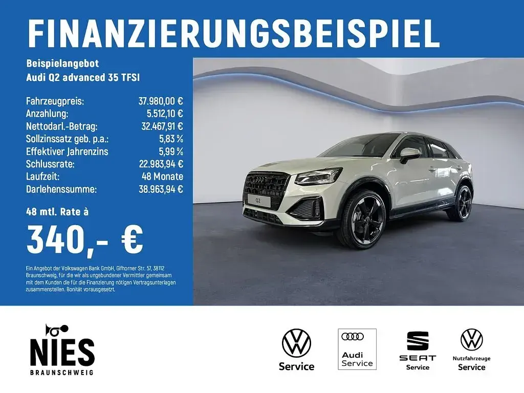 Gebraucht Audi Q2 Advanced Plus 150 PS (110 kW) 2026 Silber SUV