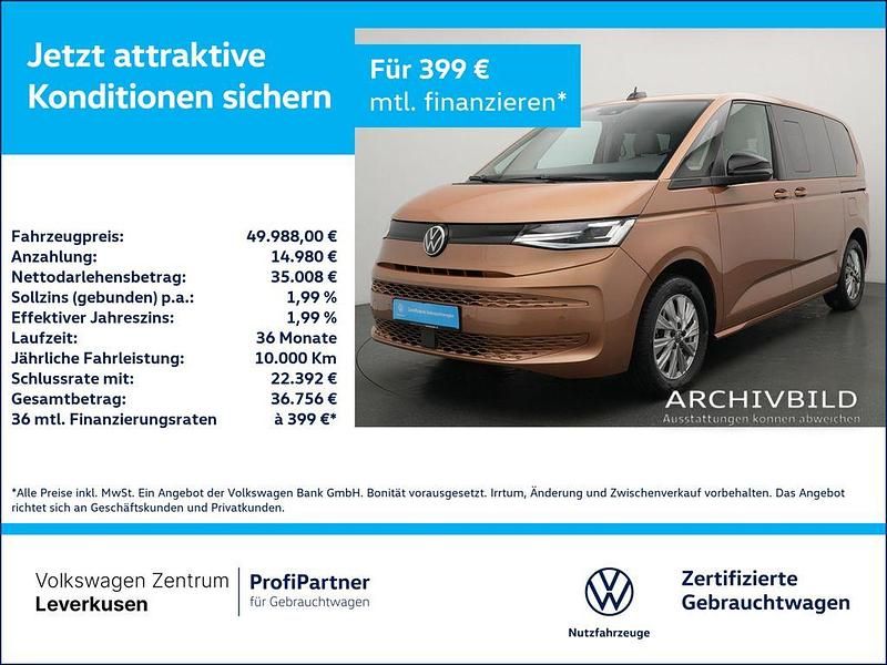 Gebraucht VW Multivan Basis 150 PS (110 kW) 2025 Schwarz Van