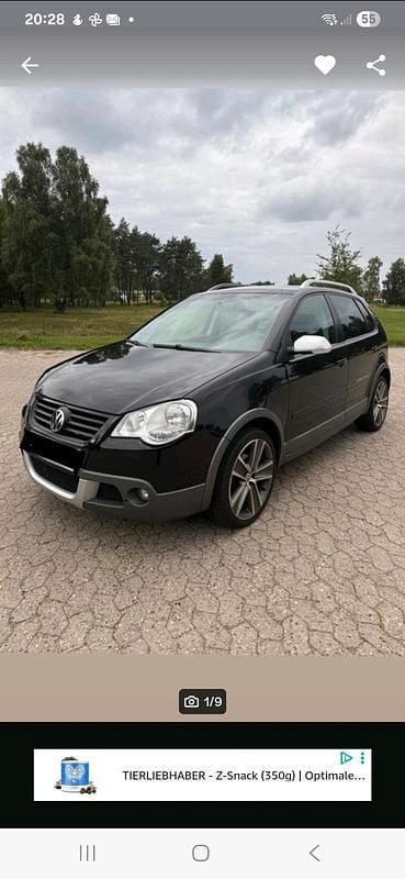 Schwarz Gebraucht 2008 VW Polo Cross Kleinwagen | 3.250 € (Fairer Preis) - Bild 1/4
