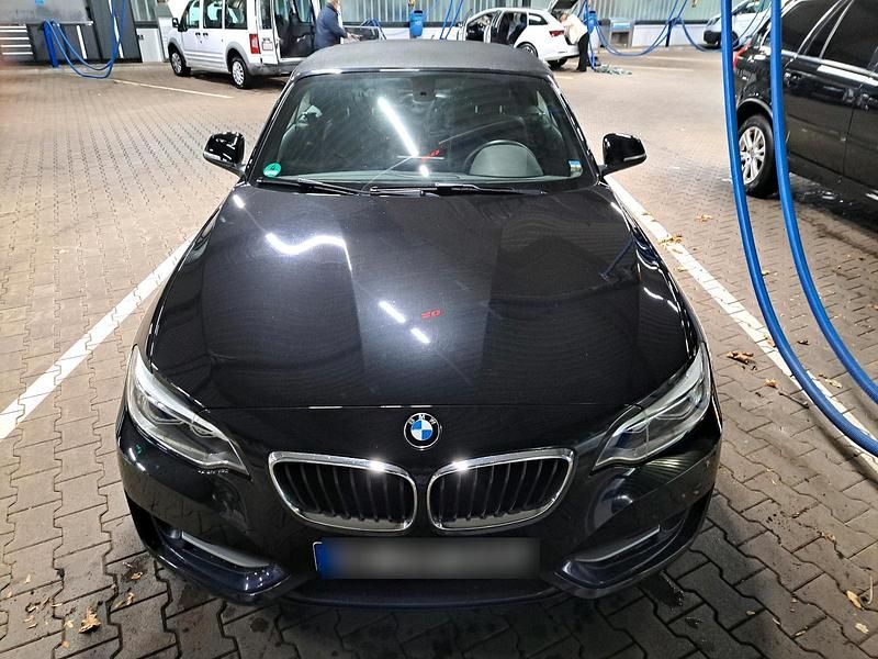 Schwarz Gebraucht 2015 BMW 218 Sport Line Cabrio | 17.000 € (Fairer Preis) - Bild 1/4
