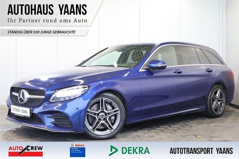 Blau Gebraucht 2021 Mercedes C300 AMG line Limousine | 21.489 € (Superpreis) - Bild 1/4