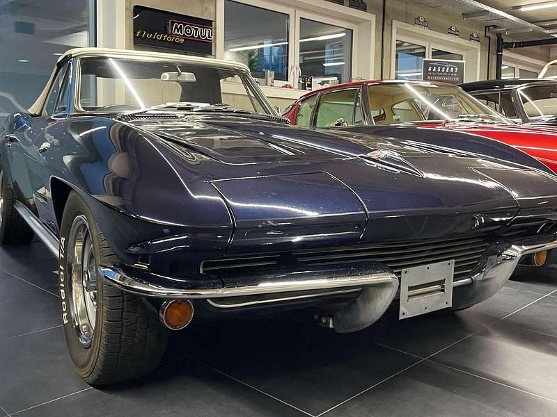Blau Gebraucht 1964 Corvette C2 Cabrio | 54.800 € - Bild 1/4