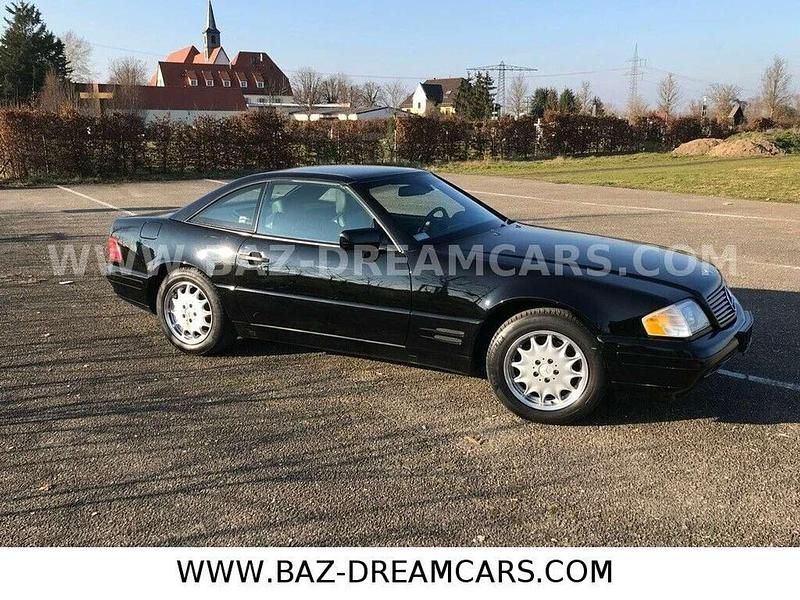 Schwarz metallic Gebraucht 1997 Mercedes SL500 Cabrio | 39.000 € - Bild 1/4