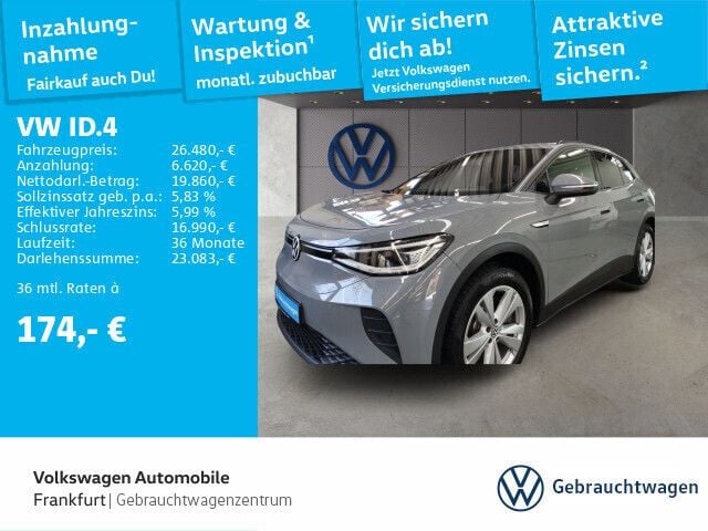 Mondsteingrau Gebraucht 2022 VW ID.4 Pro Performance SUV | 26.480 € (Superpreis) - Bild 1/4