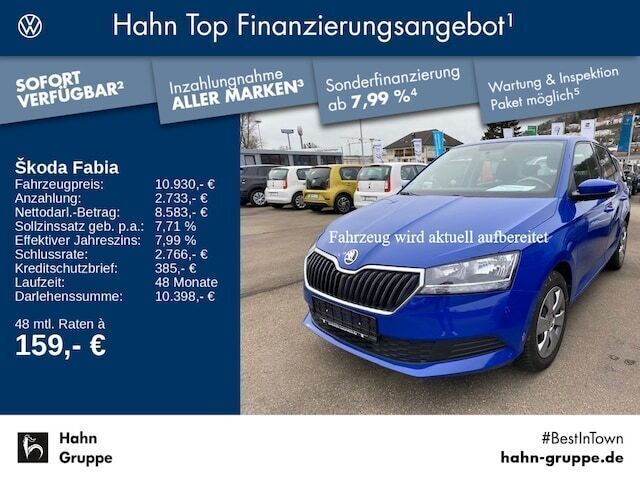 Blau Gebraucht 2019 Skoda Fabia Active Limousine | 10.930 € (Guter Preis) - Bild 1/4