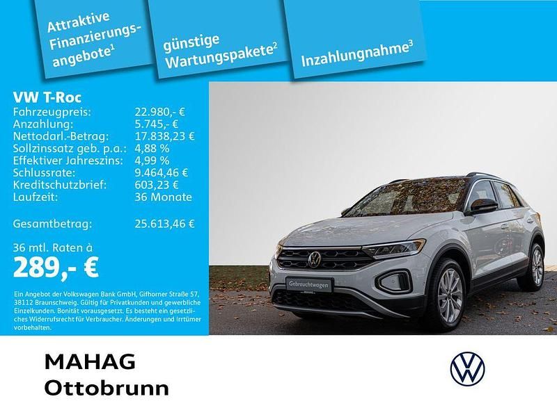 Weiß Gebraucht 2023 VW T-Roc Life SUV | 22.980 € (Fairer Preis) - Bild 1/2