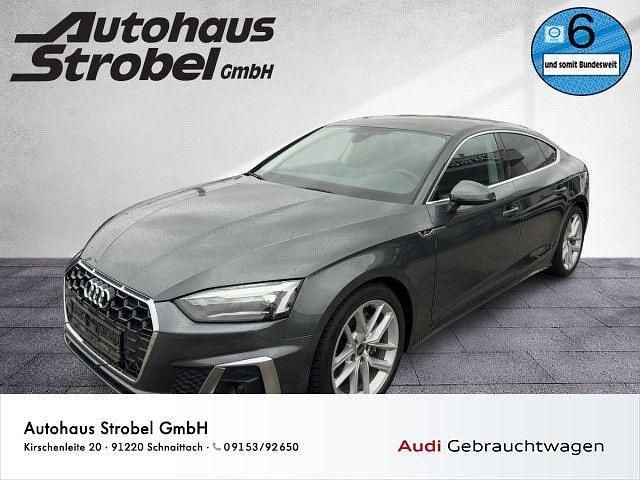 Daytongrau metallic (metallic) Gebraucht 2022 Audi A5 Sportback S-Line Kleinwagen | 38.690 € (Teuer) - Bild 1/3