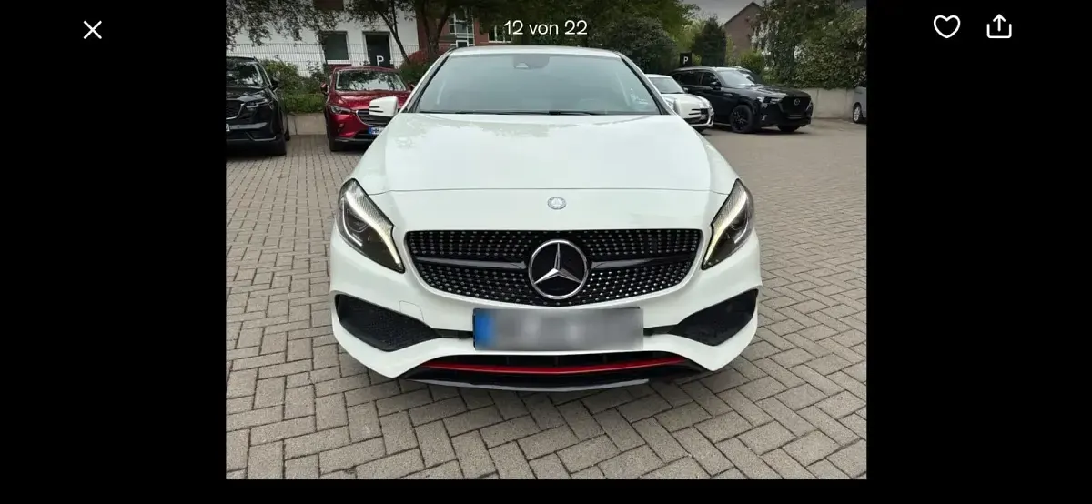 Używany Mercedes A250 218 KM (160 kW) 2016 Biały Sedan/Limuzyna