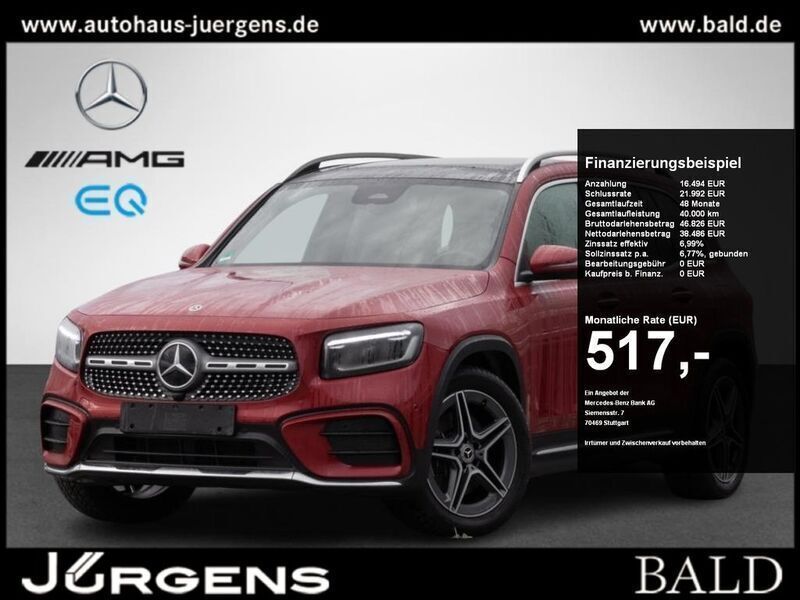 Designo patagonienrot metallic Gebraucht 2024 Mercedes GLB250 AMG SUV | 55.490 € (Teuer) - Bild 1/4