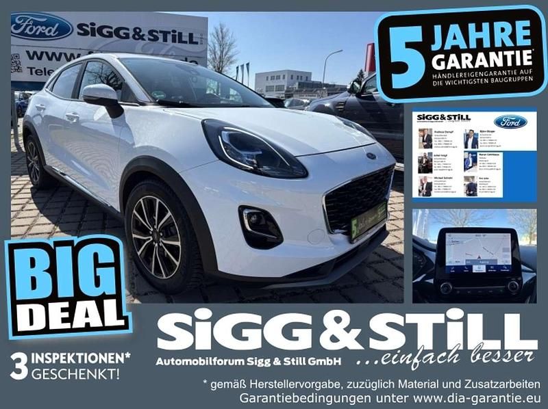 Frostweiß Gebraucht 2021 Ford Puma Titanium SUV | 12.950 € - Bild 1/4
