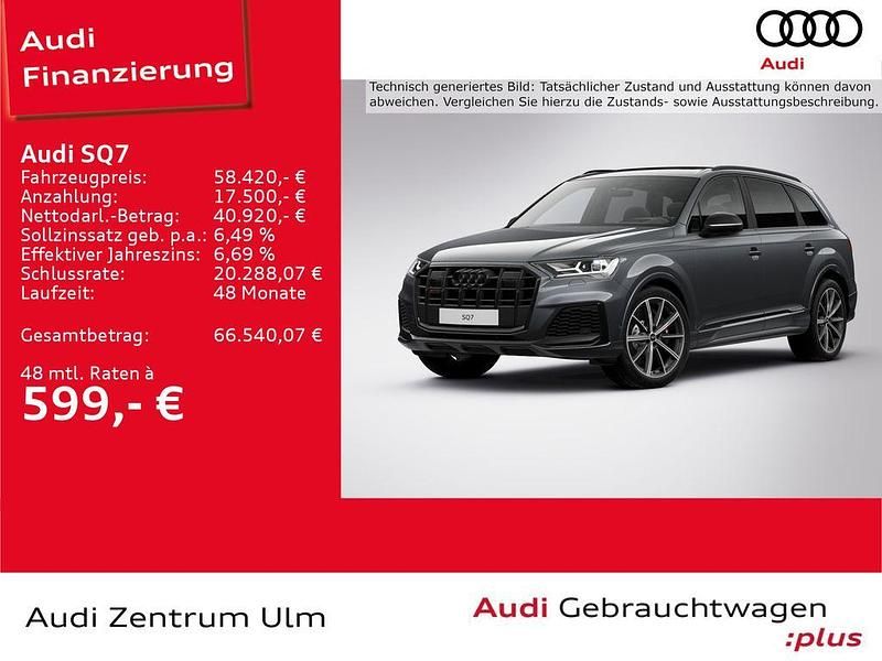 Daytonagrau perleffekt Gebraucht 2022 Audi SQ7 Sport SUV | 58.420 € (Guter Preis) - Bild 1/4