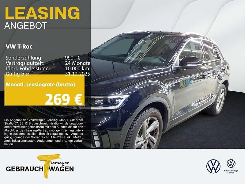 Schwarz Gebraucht 2025 VW T-Roc R-line SUV | 30.510 € (Guter Preis) - Bild 1/4