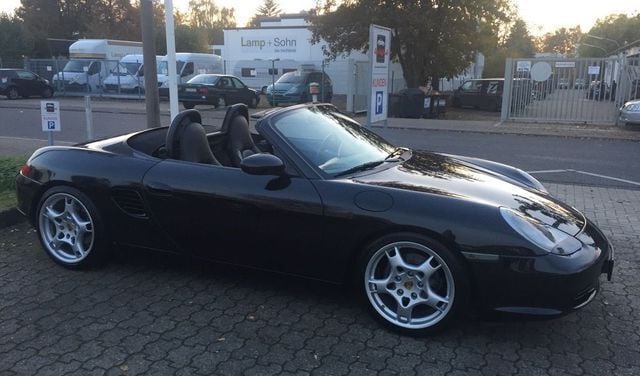 Schwarz metallic Gebraucht 2003 Porsche Boxster Cabrio | 13.790 € (Superpreis) - Bild 1/4