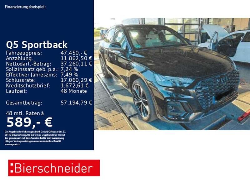 Mythosschwarz Gebraucht 2022 Audi Q5 S-Line SUV | 47.450 € (Teuer) - Bild 1/3