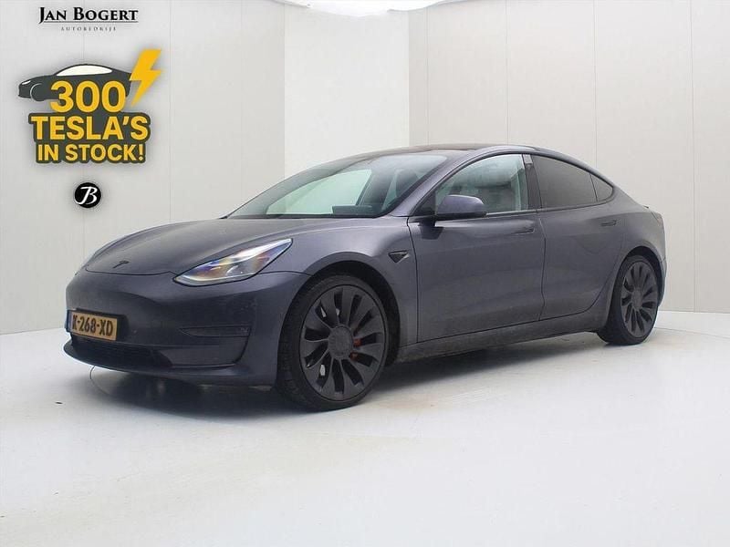 Grau Gebraucht 2021 Tesla Model 3 Performance Limousine | 20.900 € (Guter Preis) - Bild 1/4
