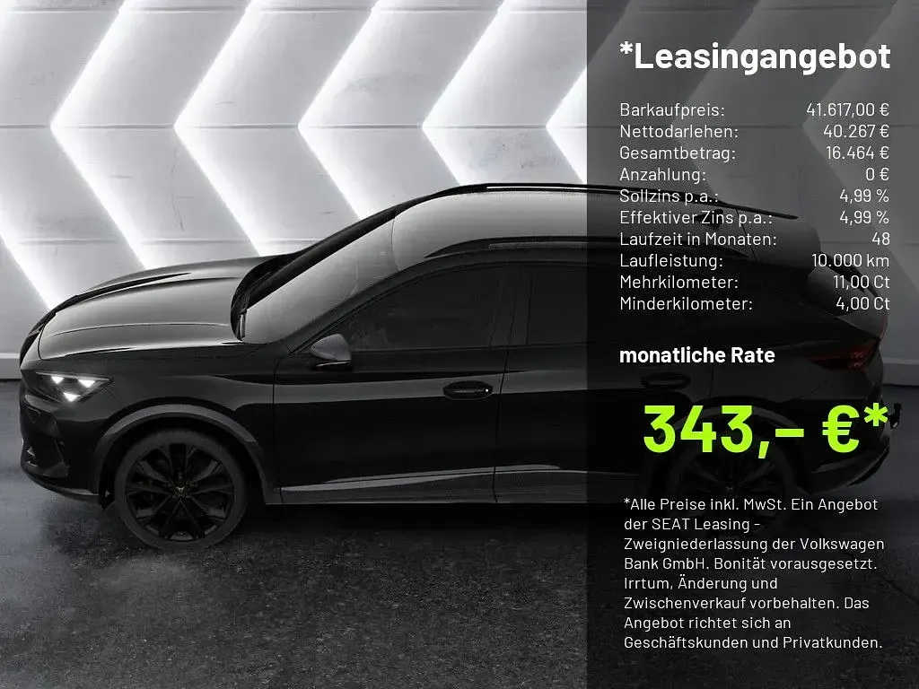 Neu Cupra Formentor VZ 265 PS (194 kW) 2025 Schwarz (schwarz / onyxschwarz) SUV