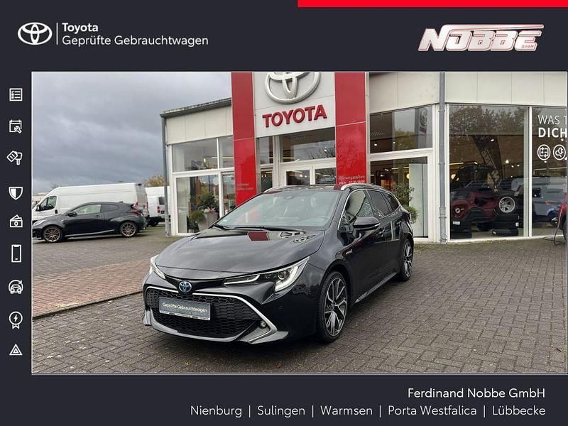 Mysticschwarz mica Gebraucht 2021 Toyota Corolla Lounge Kombi | 24.990 € (Fairer Preis) - Bild 1/4
