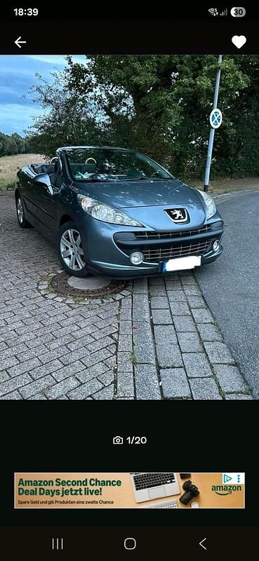 Grau Gebraucht 2009 Peugeot 207 CC Cabrio | 3.950 € (Fairer Preis) - Bild 1/4
