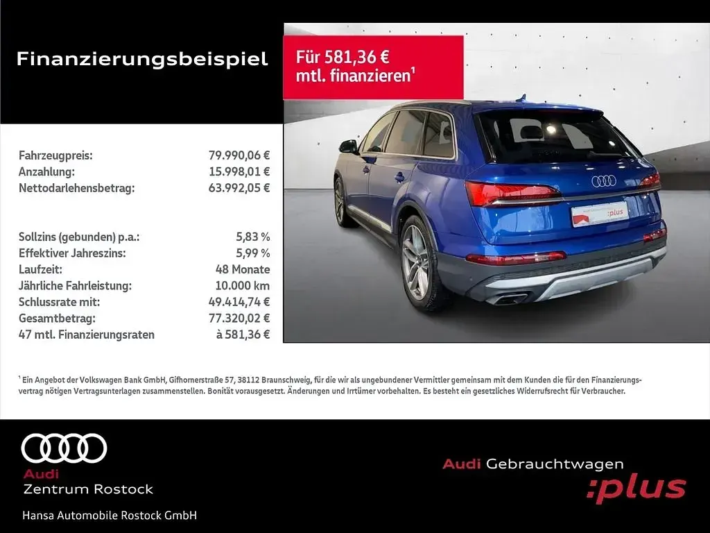 Gebraucht Audi Q7 Performance 286 PS (210 kW) 2025 Individuallackierungen audi exclusive SUV