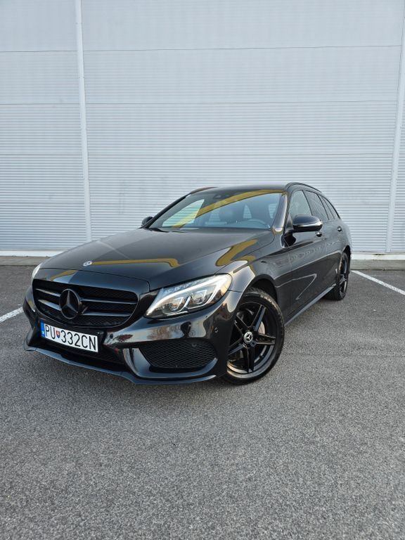 Schwarz Gebraucht 2017 Mercedes C220 AMG Limousine | 14.890 € (Fairer Preis) - Bild 1/4