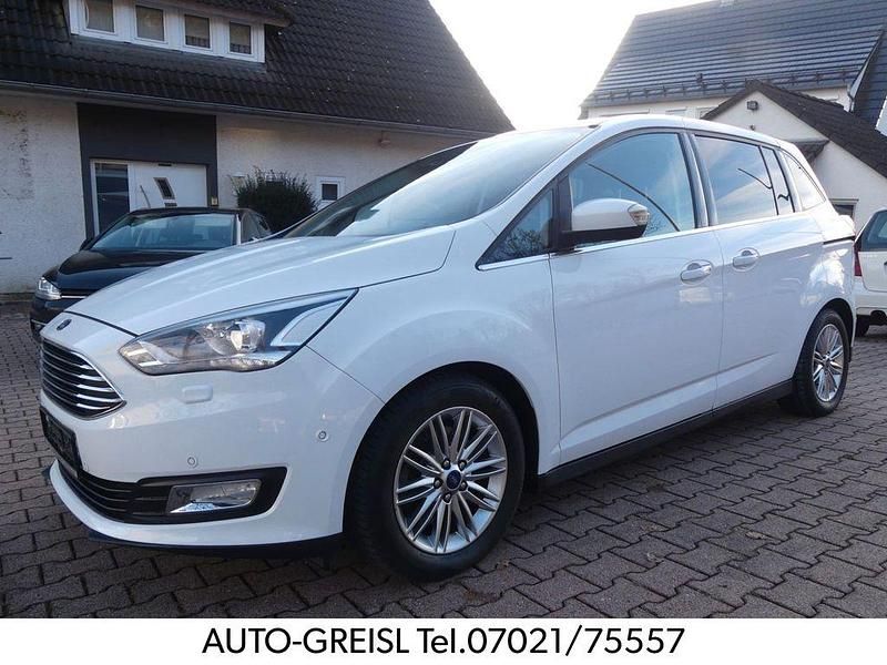 Frozen white Gebraucht 2017 Ford Grand C-Max Titanium Van / Kleinbus | 12.800 € (Etwas zu teuer) - Bild 1/4