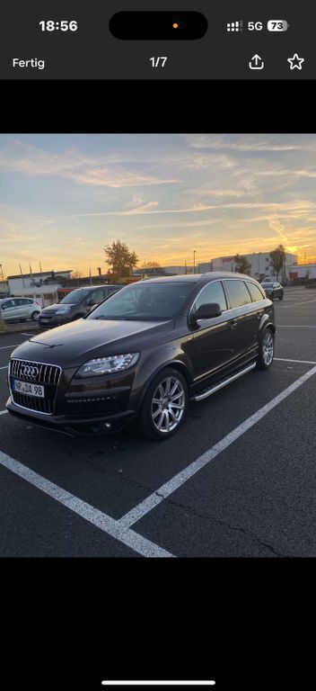 Braun Gebraucht 2013 Audi Q7 S-Line SUV | 16.990 € - Bild 1/4