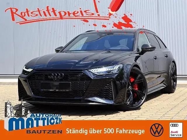 Mythosschwarz metallic Gebraucht 2022 Audi RS6 Design Kombi | 126.490 € - Bild 1/4