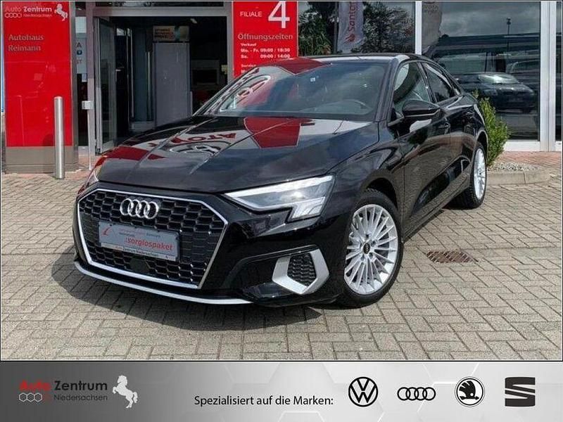 Brillantschwarz Gebraucht 2021 Audi A3 Advanced Limousine | 23.970 € (Fairer Preis) - Bild 1/4