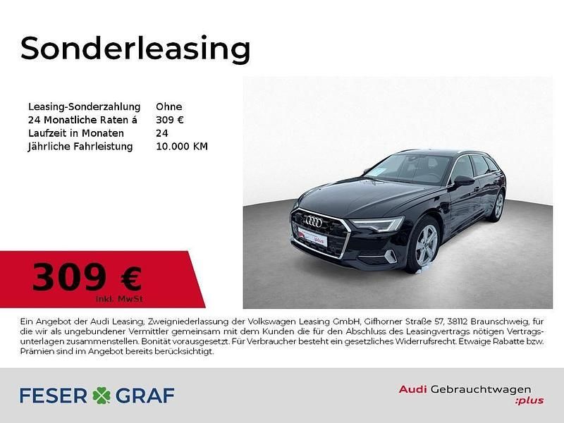 Mythosschwarz metallic Gebraucht 2025 Audi A6 Ambiente Kombi | 49.890 € (Etwas zu teuer) - Bild 1/4