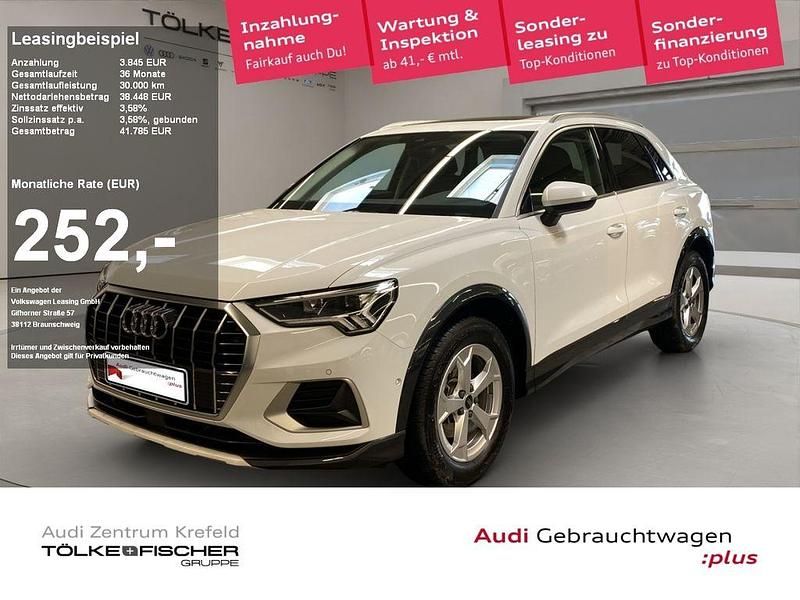 Gletscherweiss (metallic) Gebraucht 2024 Audi Q3 Ambiente SUV | 38.448 € (Guter Preis) - Bild 1/4
