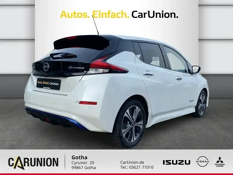 Gebraucht Nissan Leaf N-Connecta 110 kW (150 PS) 2019 Weiß Kleinwagen