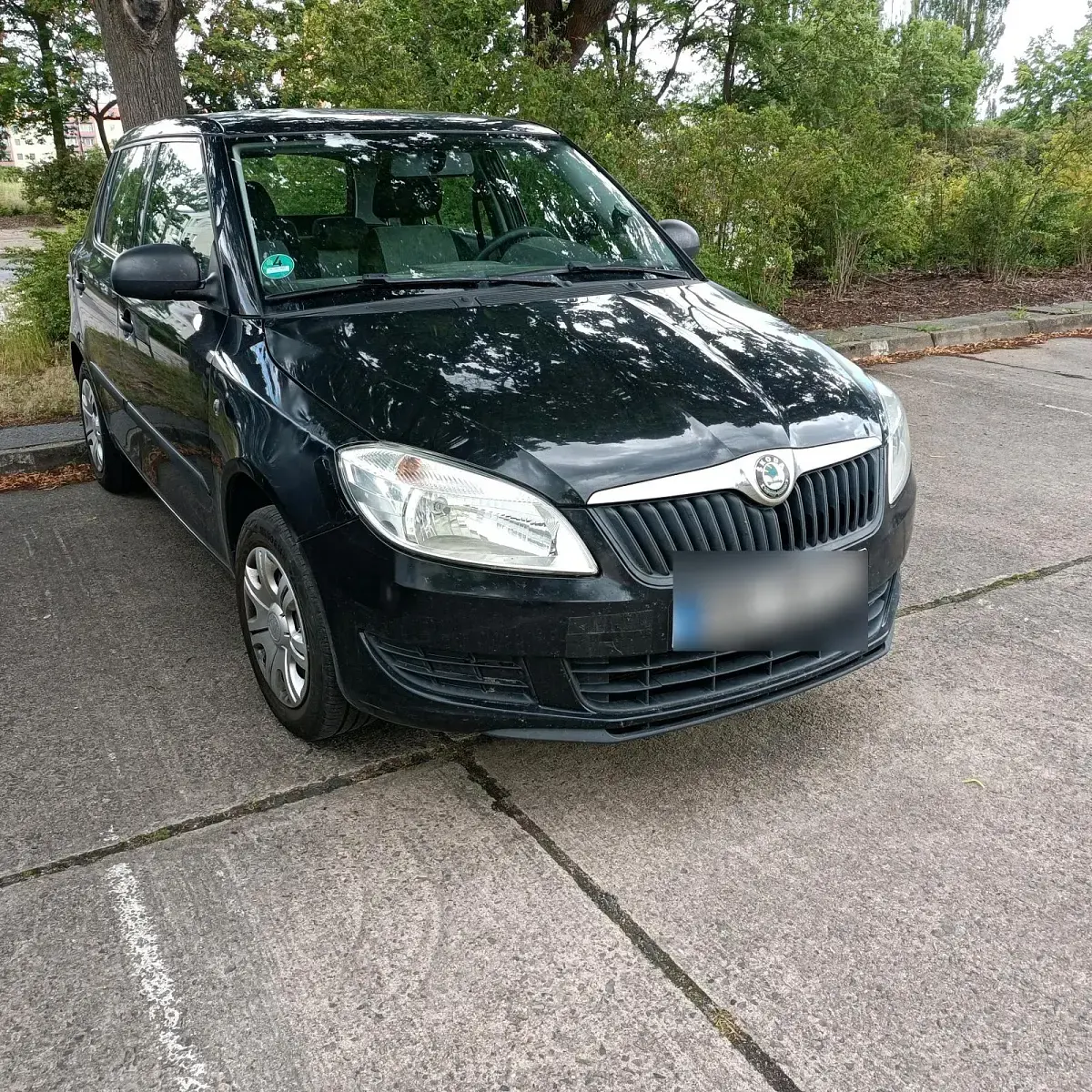 Gebraucht Skoda Fabia 60 PS (44 kW) 2012 Schwarz Kleinwagen