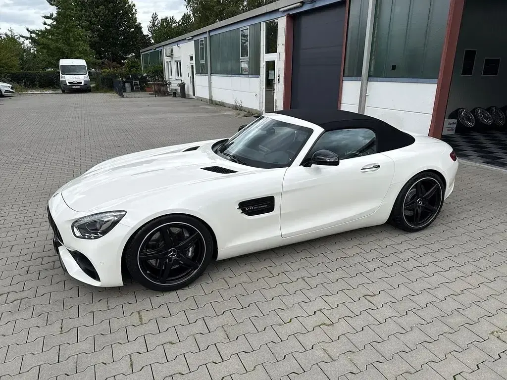 Gebraucht Mercedes AMG GT AMG 476 PS (350 kW) 2018 Weiß Cabrio