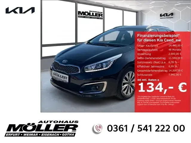 Gebraucht Kia Ceed Sportswagon DREAM-TEAM Edition 135 PS (99 kW) 2018 Kombi