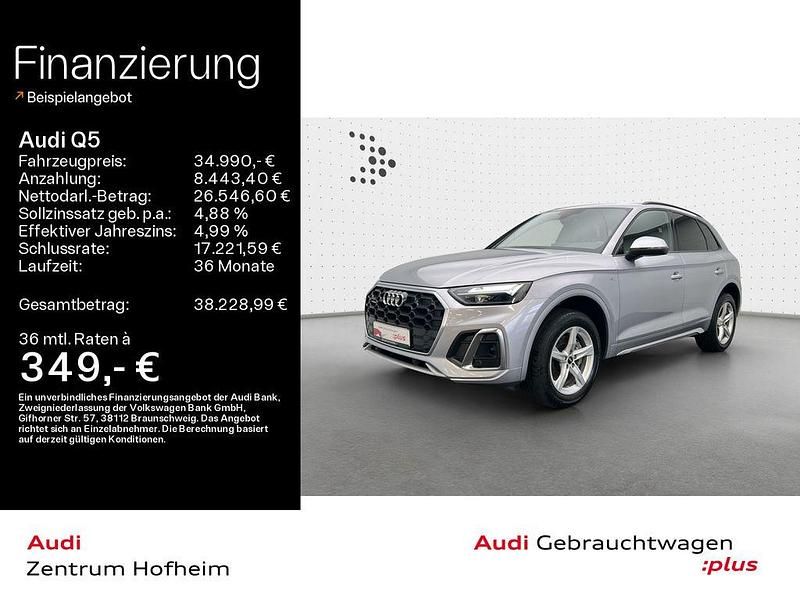 Florettsilber metallic Gebraucht 2022 Audi Q5 S-Line SUV | 34.990 € (Fairer Preis) - Bild 1/4