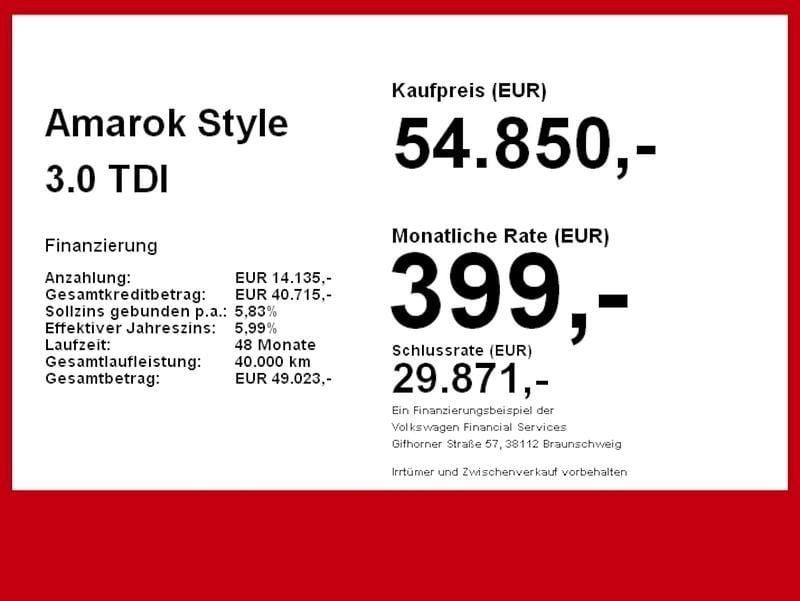 Gebraucht VW Amarok Style 241 PS (177 kW) 2025 Schwarz Pickup