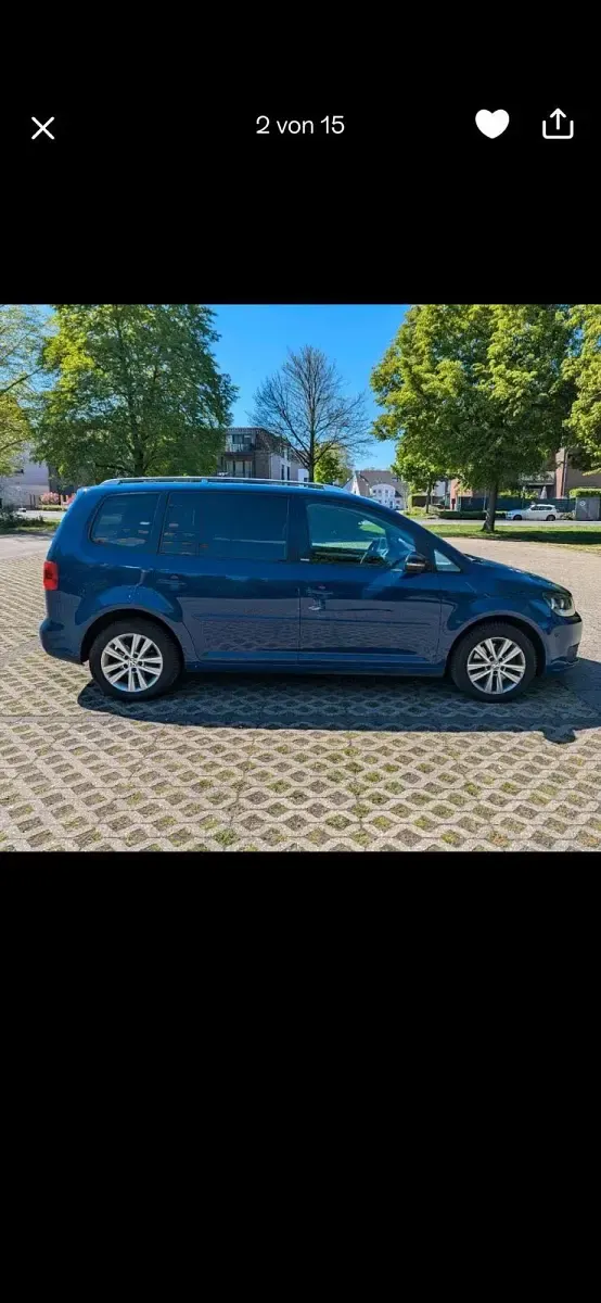 Gebraucht VW Touran Style 140 PS (102 kW) 2011 Blau Van / Kleinbus