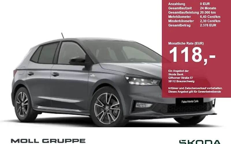 Gebraucht Skoda Fabia Monte Carlo 116 PS (85 kW) 2026 Kleinwagen