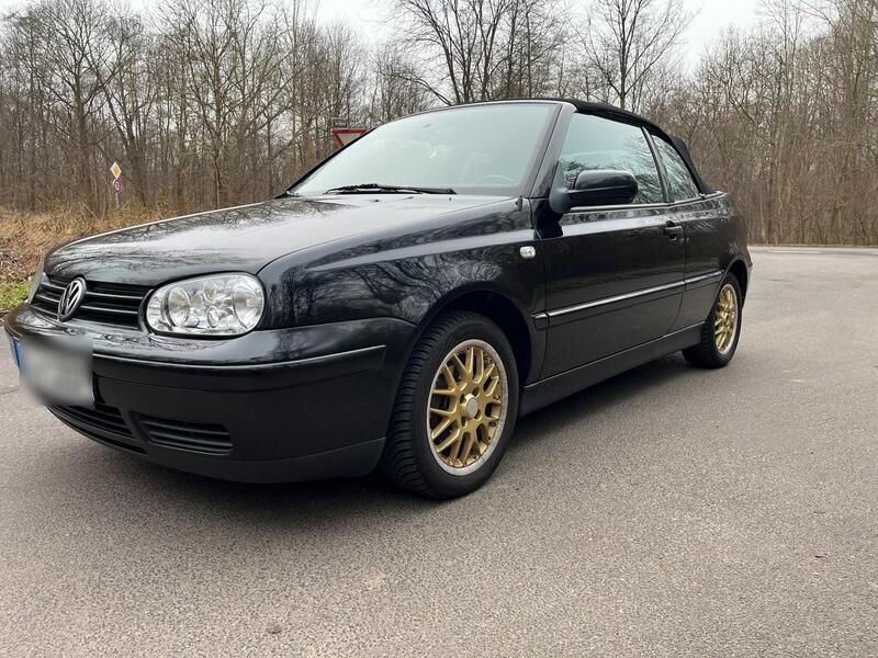 Schwarz Gebraucht 2000 VW Golf Cabriolet Cabrio | 3.950 € - Bild 1/4
