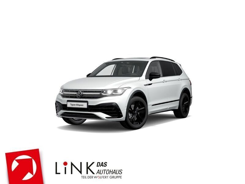 Oryxweiß perlmutteffekt Gebraucht 2022 VW Tiguan Allspace R-line SUV | 35.350 € (Fairer Preis) - Bild 1/4