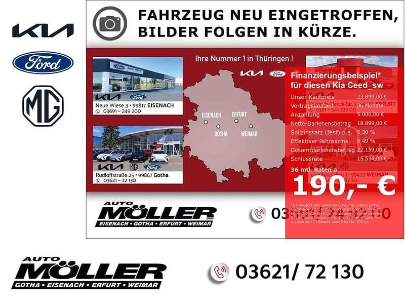 Schwarz Gebraucht 2025 Kia Ceed Sportswagon Vision Kombi | 23.899 € (Superpreis) - Bild 1/3