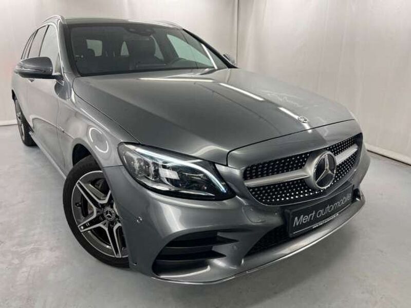 Selenitgrau metalliclack (metallic) Gebraucht 2021 Mercedes C300e AMG Kombi | 27.490 € (Guter Preis) - Bild 1/4