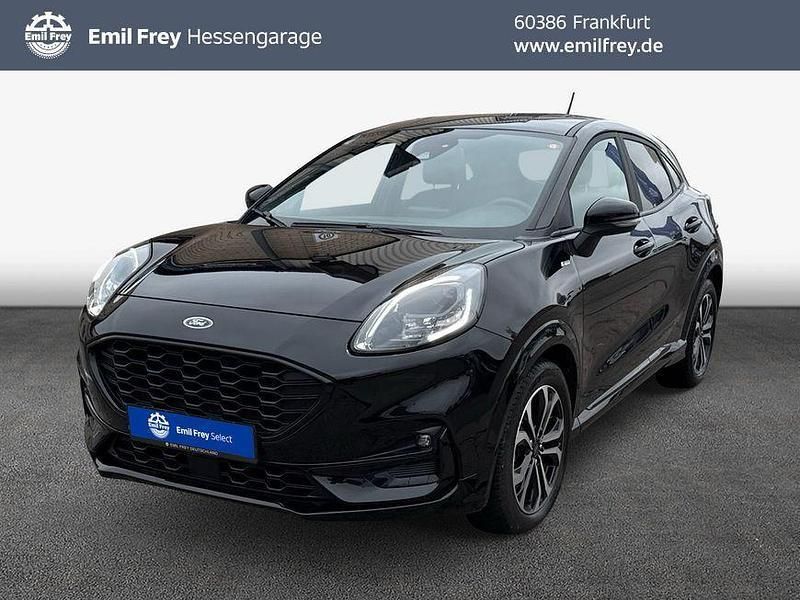 Obsidianschwarz metallic Gebraucht 2021 Ford Puma ST-Line SUV | 16.250 € (Guter Preis) - Bild 1/4