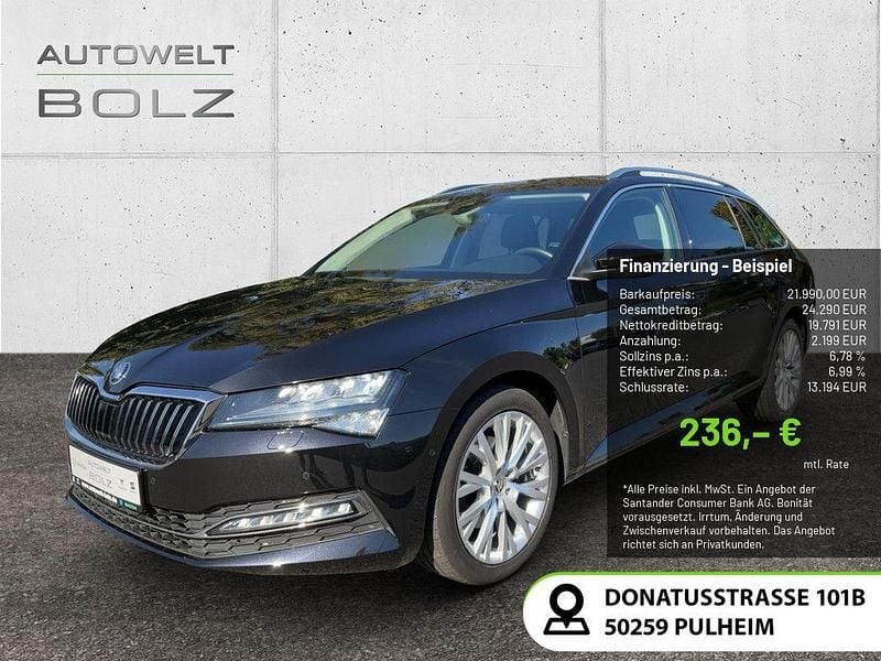 Gebraucht Skoda Superb Style 150 PS (110 kW) 2022 Schwarz Kombi