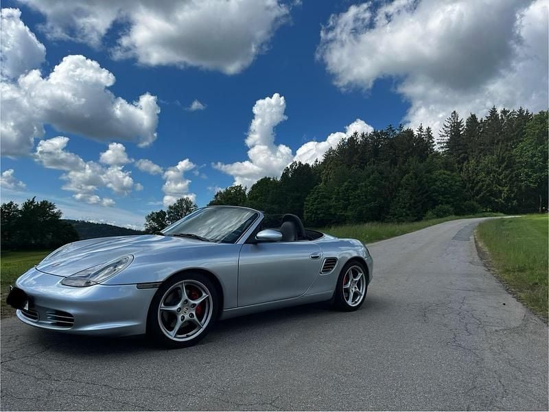Silber Gebraucht 2002 Porsche 986 Boxster Cabrio | 18.400 € - Bild 1/4