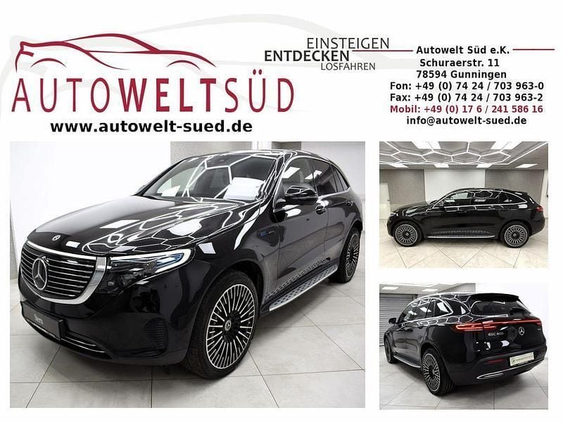 Obsidianschwarz metallic Gebraucht 2021 Mercedes EQC400 AMG SUV | 33.700 € (Guter Preis) - Bild 1/4