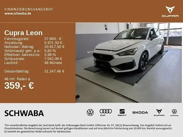 Gebraucht Cupra Leon 150 PS (110 kW) 2024 Weiß Limousine
