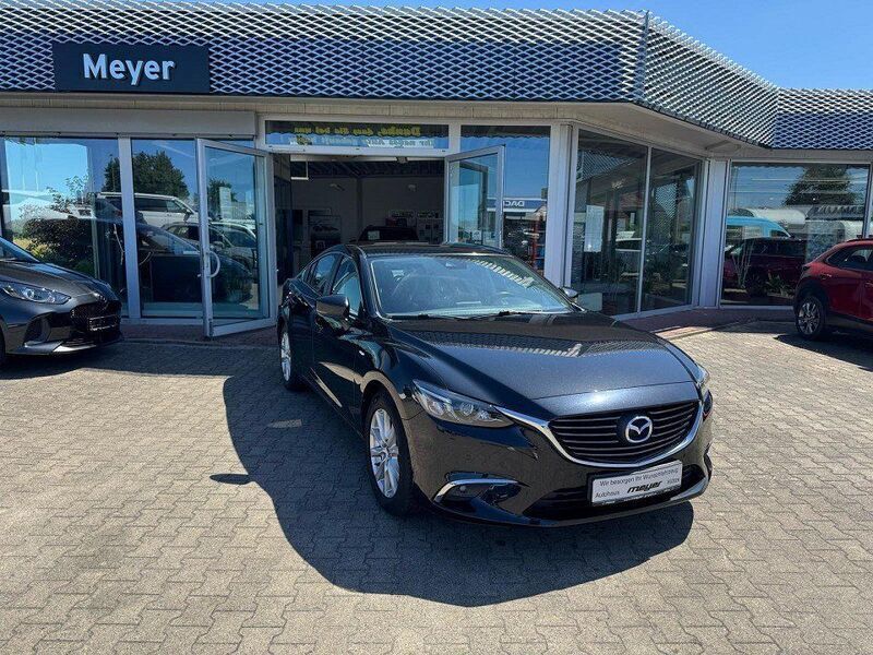 Schwarz onyxschwarz metallic metallic Gebraucht 2017 Mazda 6 Exclusive-Line Limousine | 15.930 € (Etwas zu teuer) - Bild 1/2