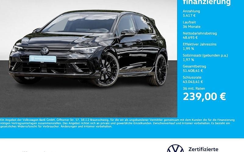 Schwarz Gebraucht 2024 VW Golf VIII Black Edition Limousine | 54.112 € - Bild 1/4